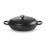 Le Creuset Signature Cast Iron Shallow Casserole 30cm Satin Black