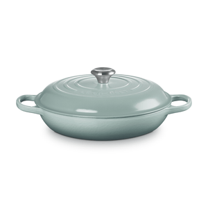 Le Creuset Signature Cast Iron Shallow Casserole 30cm Sea Salt