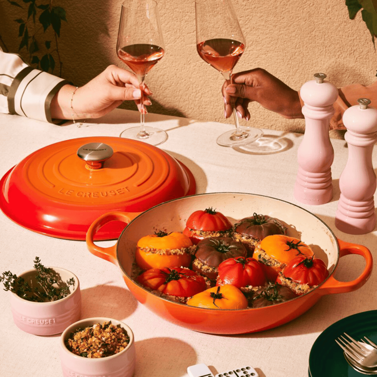 Le Creuset Signature Cast Iron Shallow Casserole 30cm Volcanic Flame