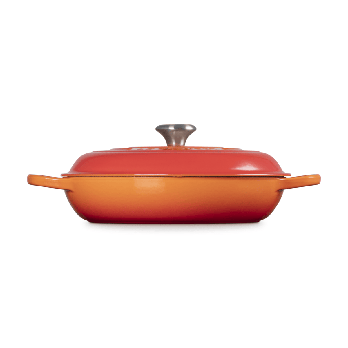 Le Creuset Signature Cast Iron Shallow Casserole 30cm Volcanic Flame
