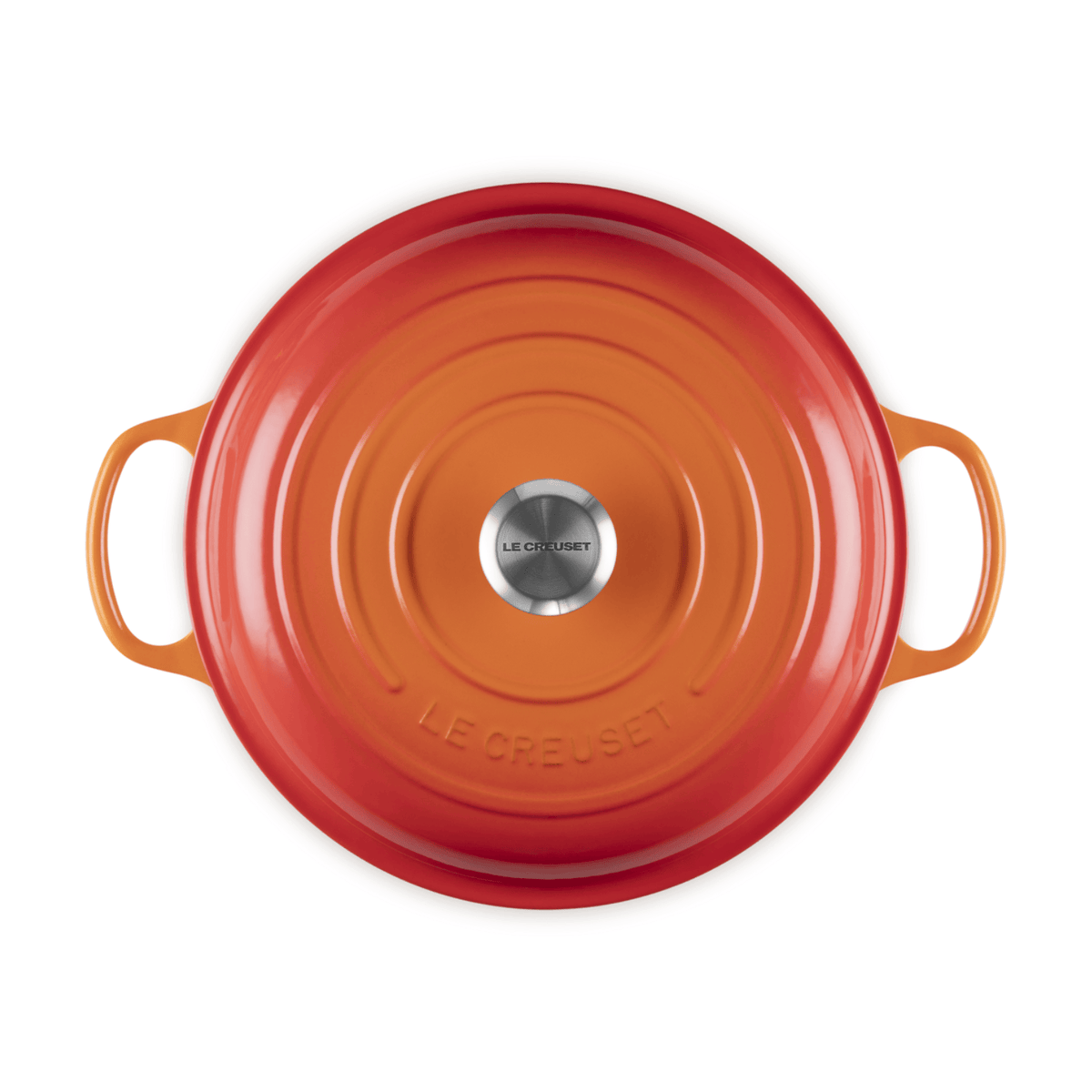 Le Creuset Signature Cast Iron Shallow Casserole 30cm Volcanic Flame