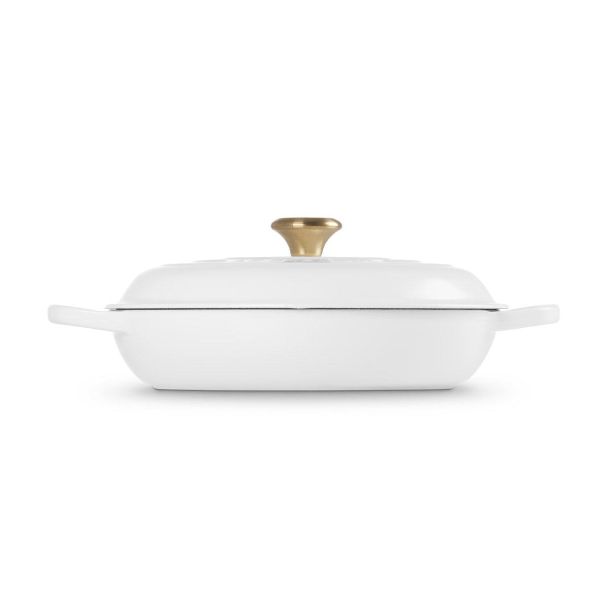 Le Creuset Signature Cast Iron Shallow Casserole 30cm White