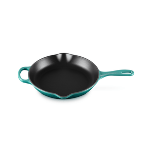 Le Creuset Signature Cast Iron Skillet 26cm Bleu Riviera