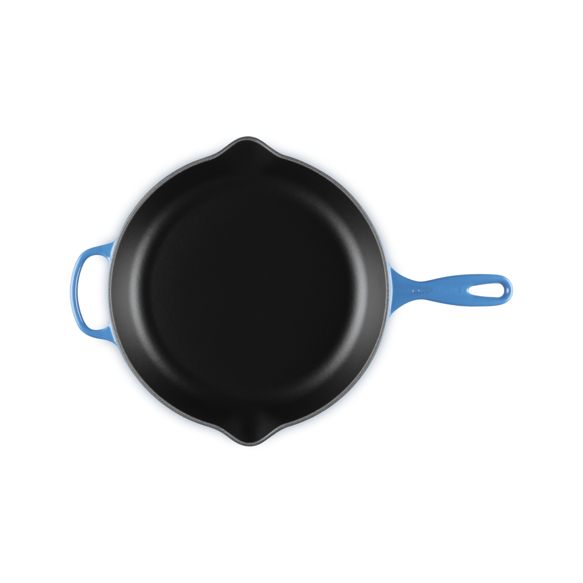 Le Creuset Signature Cast Iron Skillet 30cm Azure Blue