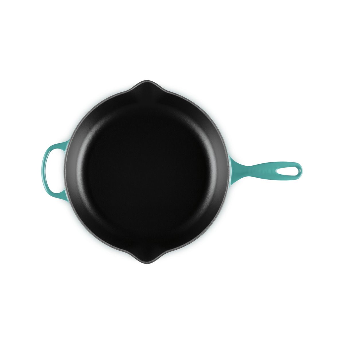 Le Creuset Signature Cast Iron Skillet 30cm Bleu Riviera
