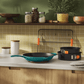 Le Creuset Signature Cast Iron Skillet 30cm Bleu Riviera