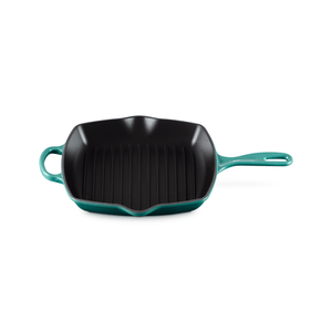 Le Creuset Signature Cast Iron Square Grillit 26cm Bleu Riviera