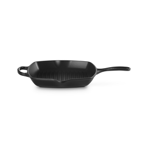 Le Creuset Signature Cast Iron Square Grillit 26cm Satin Black