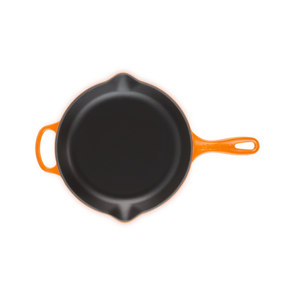 Le Creuset Signature Collection Cast Iron Round Skillet 26cm Volcanic Flame The Homestore Auckland