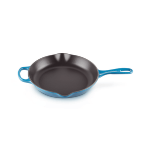 Le Creuset Signature Collection Cast Iron Round Skillet 30cm Marseille Blue