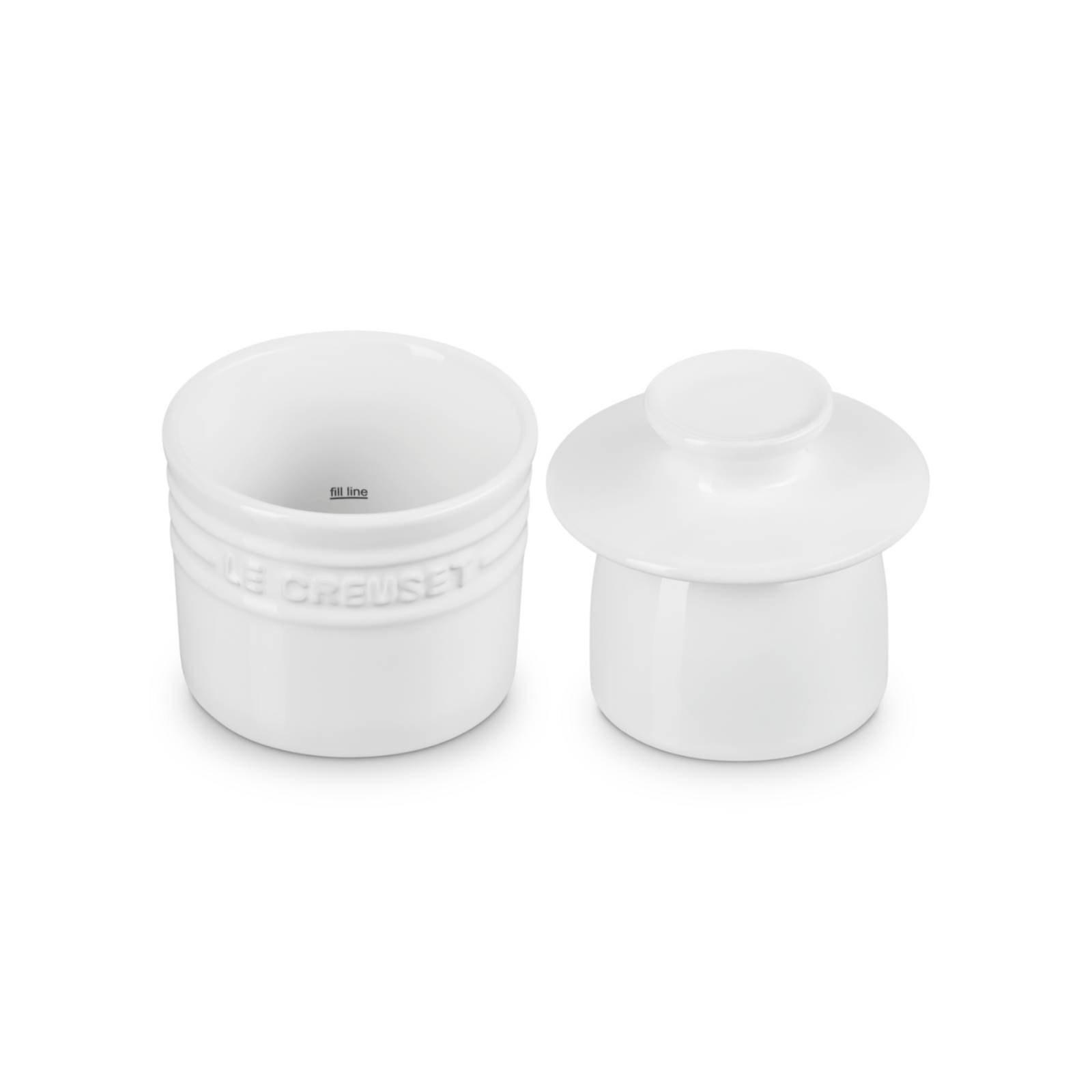 Le Creuset Stoneware Butter Crock White