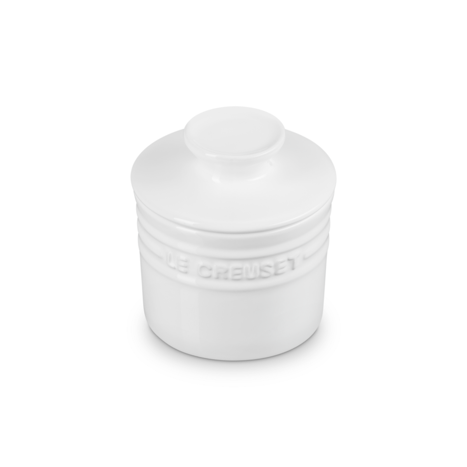 Le Creuset Stoneware Butter Crock White