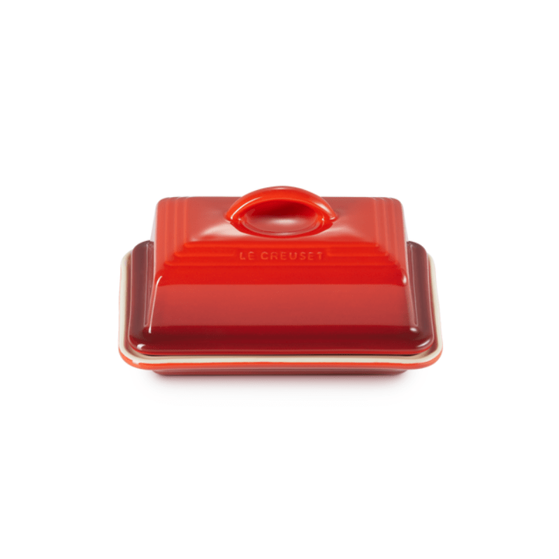 Le Creuset Stoneware Butter Dish Cerise