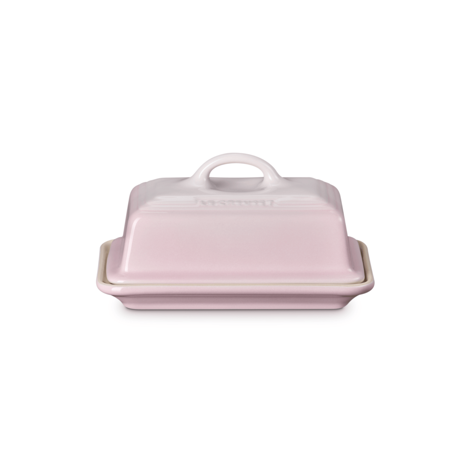 Le Creuset Stoneware Butter Dish Shell Pink
