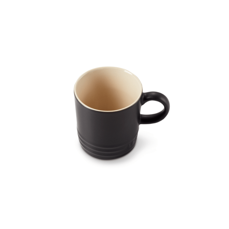 Le Creuset Stoneware Espresso Mug 100ml Satin Black The Homestore Auckland