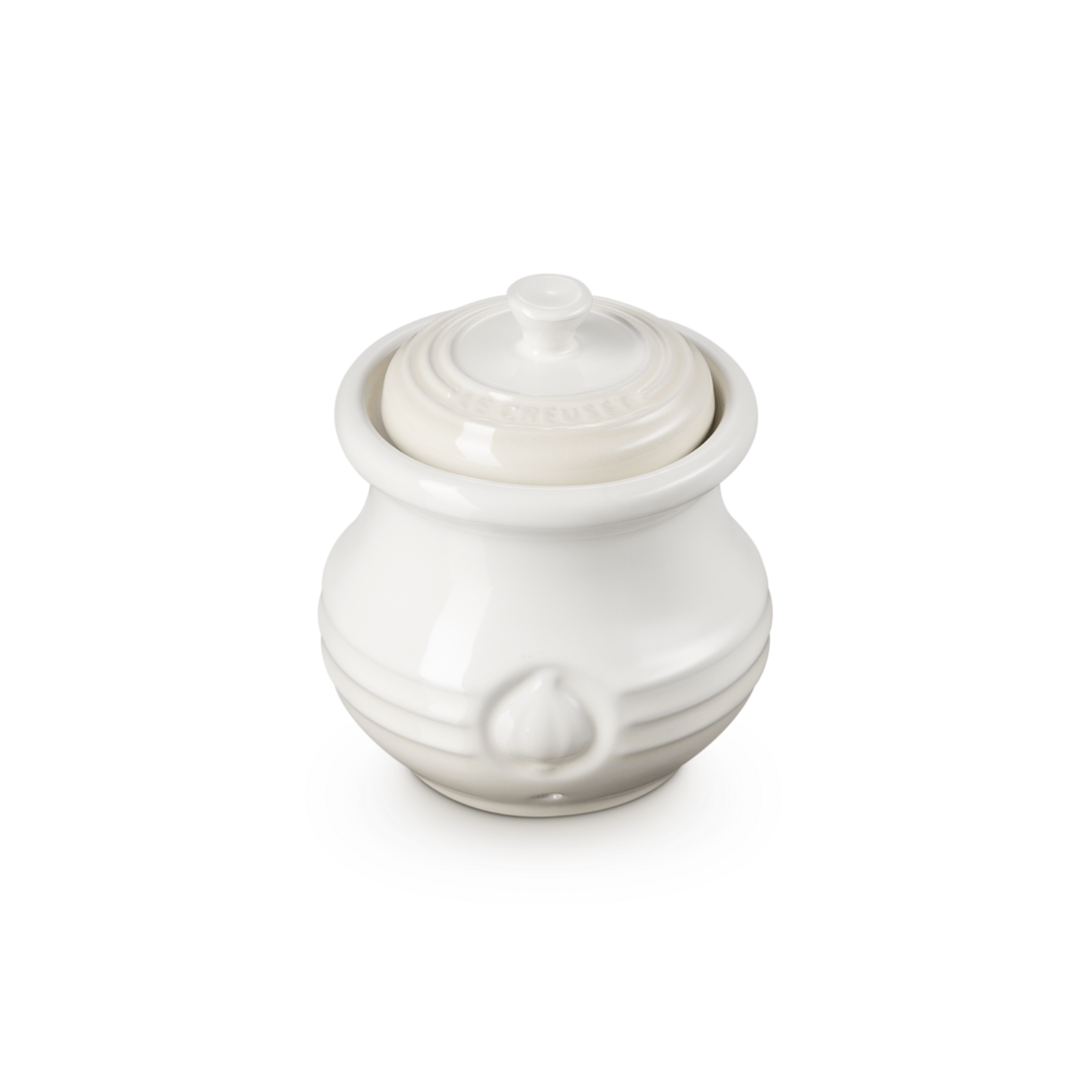 Le Creuset Stoneware Garlic Keeper Meringue