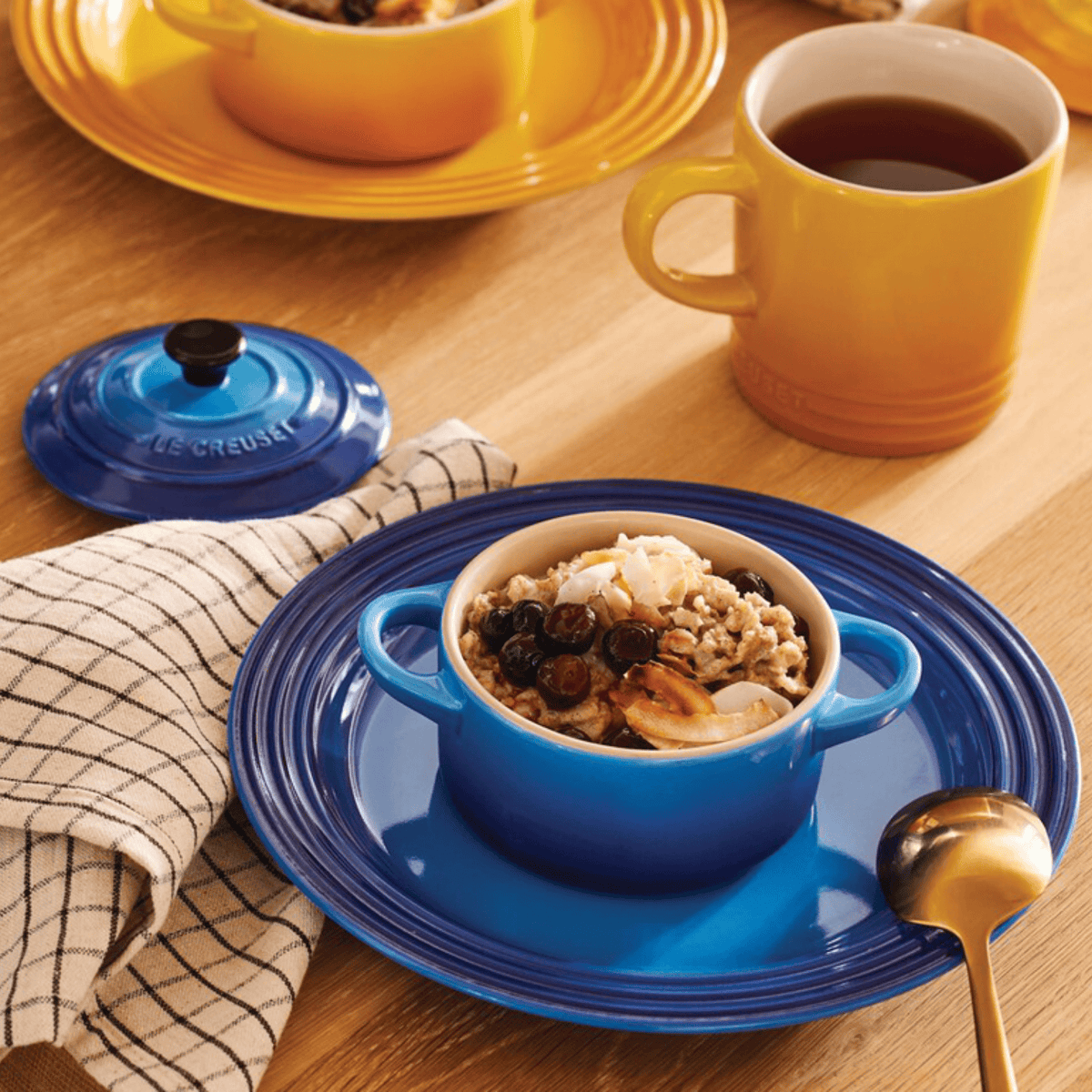 Le Creuset Stoneware Mini Casserole 10cm Azure Blue