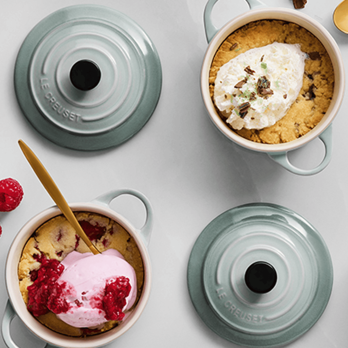 Le Creuset Stoneware Mini Casserole 10cm Sea Salt