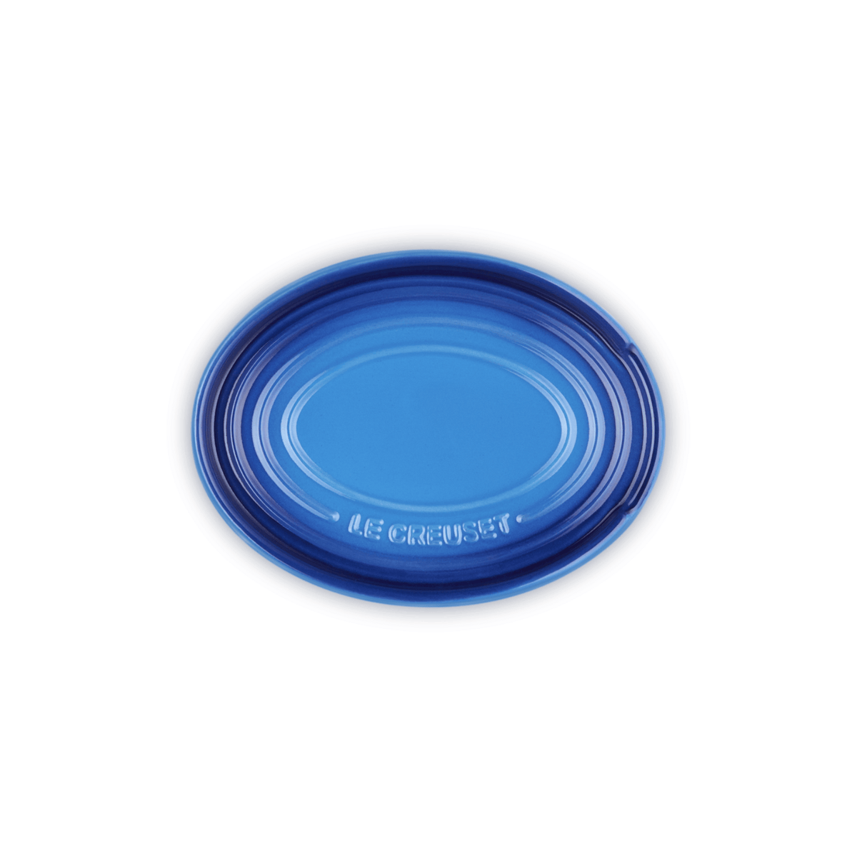 Le Creuset Stoneware Oval Spoon Rest Azure Blue
