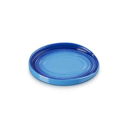 Le Creuset Stoneware Oval Spoon Rest Azure Blue