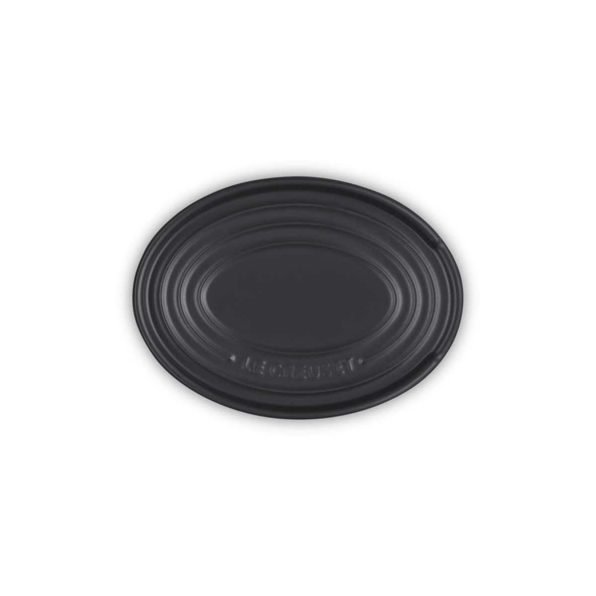 Le Creuset Stoneware Oval Spoon Rest Satin Black