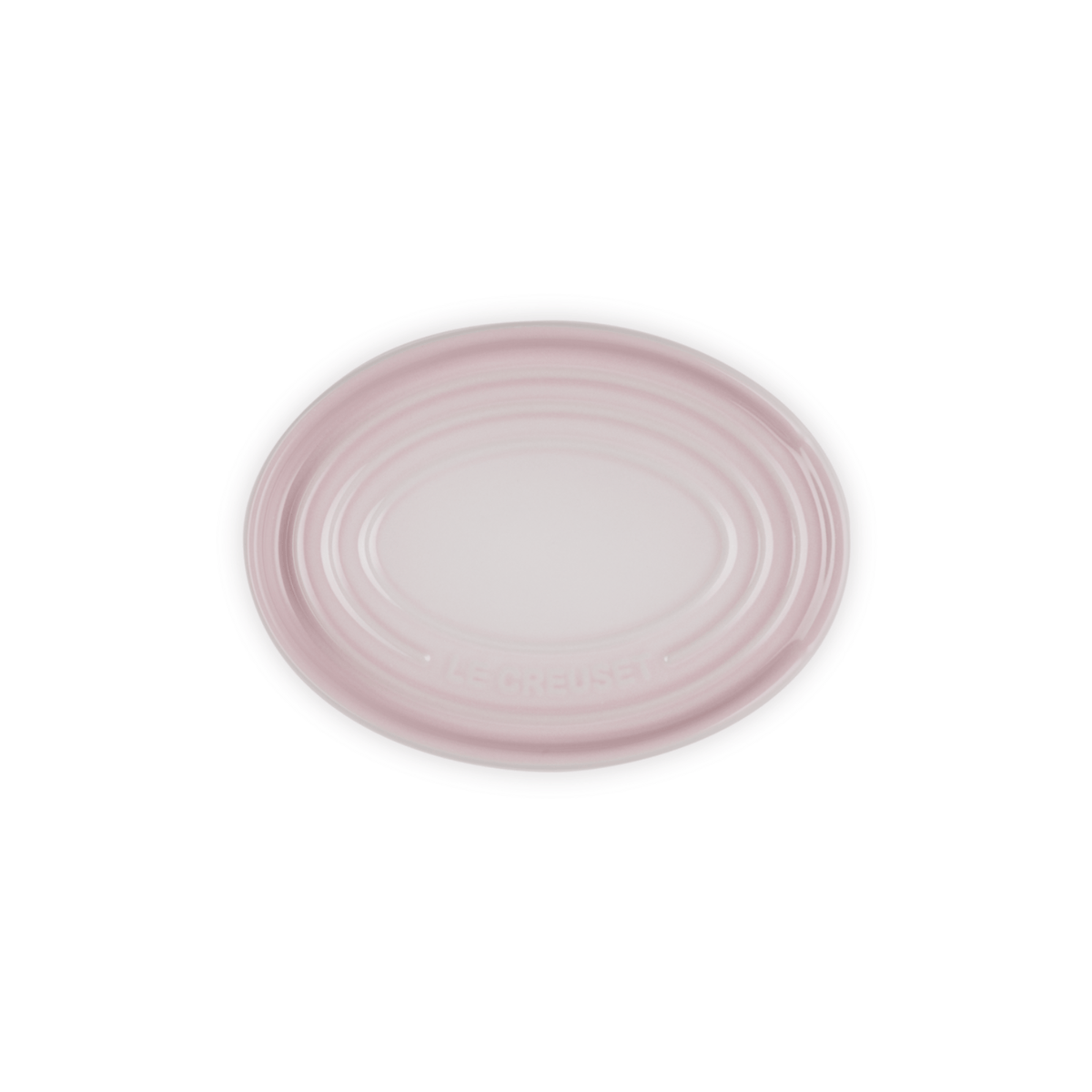 Le Creuset Stoneware Oval Spoon Rest Shell Pink