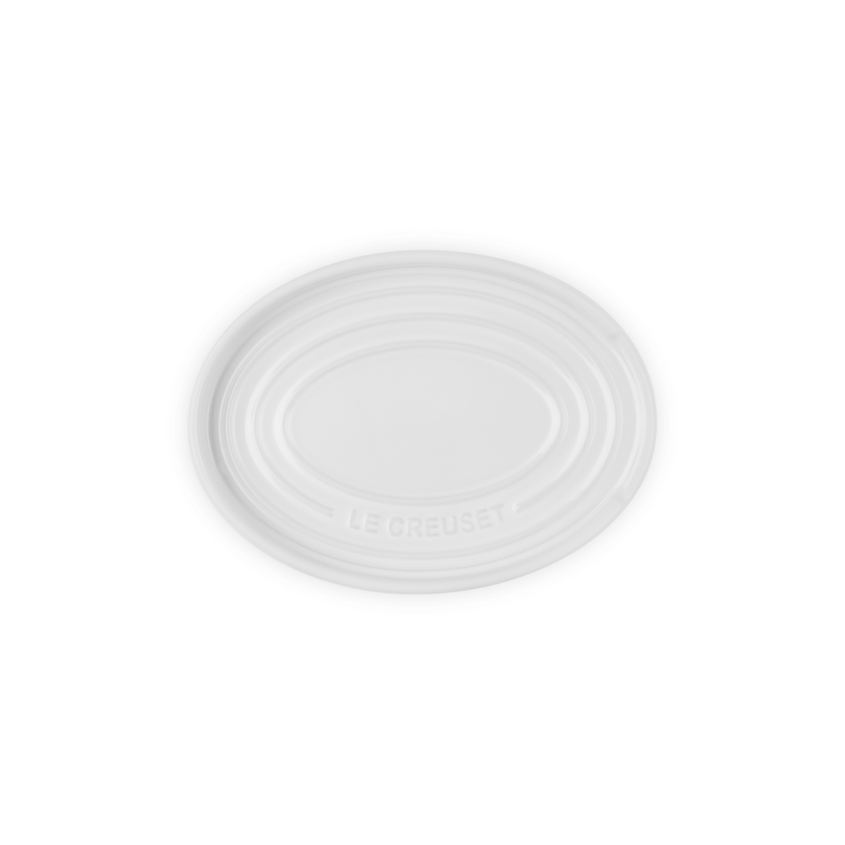 Le Creuset Stoneware Oval Spoon Rest White