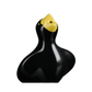 Le Creuset Stoneware Pie Bird Black Onyx with Coloured Beak