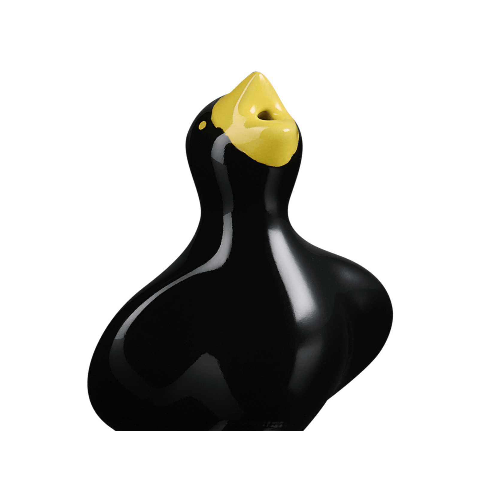 Le Creuset Stoneware Pie Bird Black Onyx with Coloured Beak