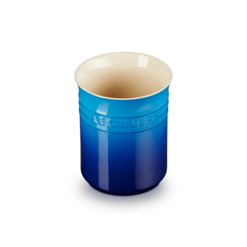Le Creuset Stoneware Small Utensil Jar Azure Blue The Homestore Auckland