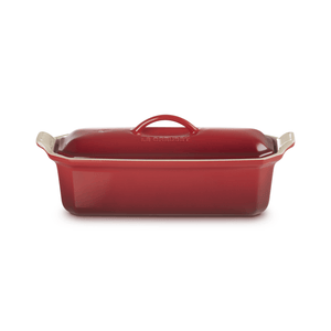 Le Creuset Stoneware Terrine with Press 28cm Cerise