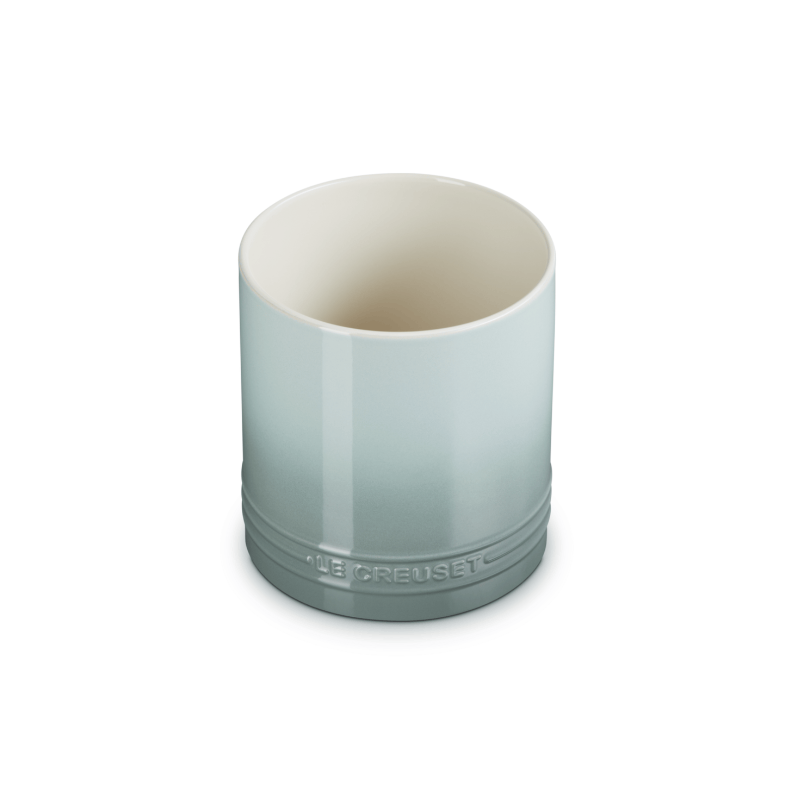 Le Creuset Stoneware Utensil Jar Sea Salt