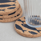 LIGA Cork Coasters Grey Fish Set of 4