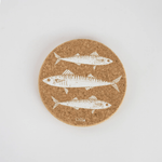 LIGA Cork Coasters Mackerel Set of 4