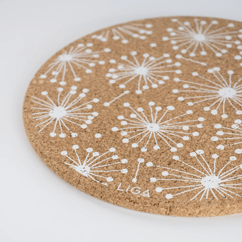 LIGA Cork Placemats Dandelion Set of 4