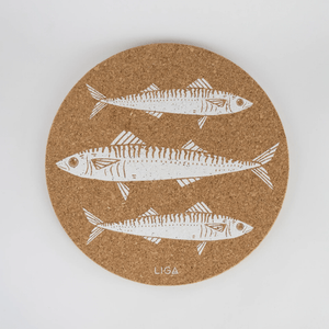 LIGA Cork Placemats Mackerel Set of 4