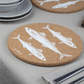 LIGA Cork Placemats Mackerel Set of 4