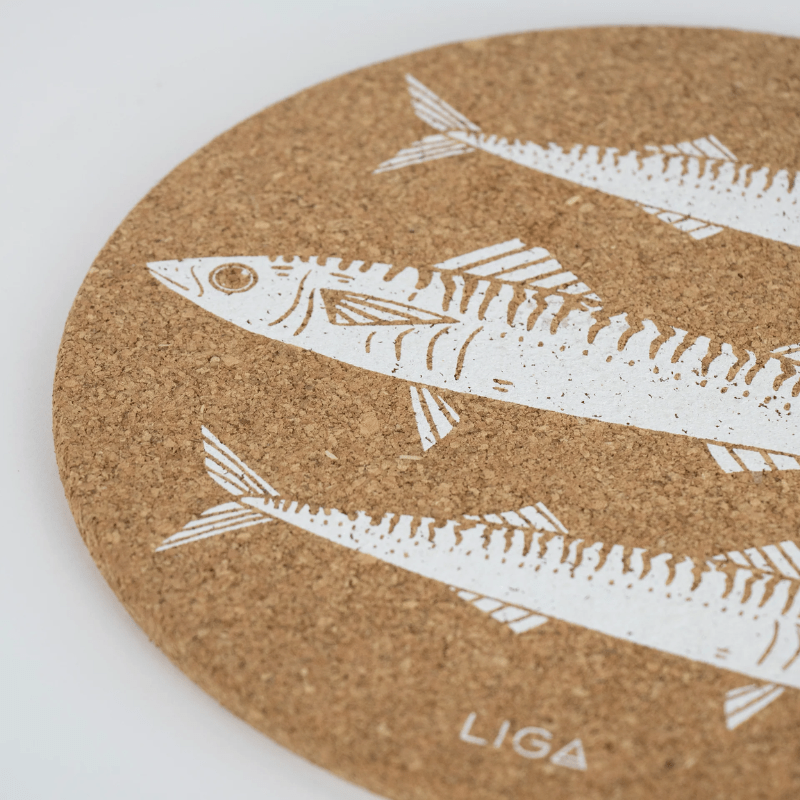 LIGA Cork Placemats Mackerel Set of 4