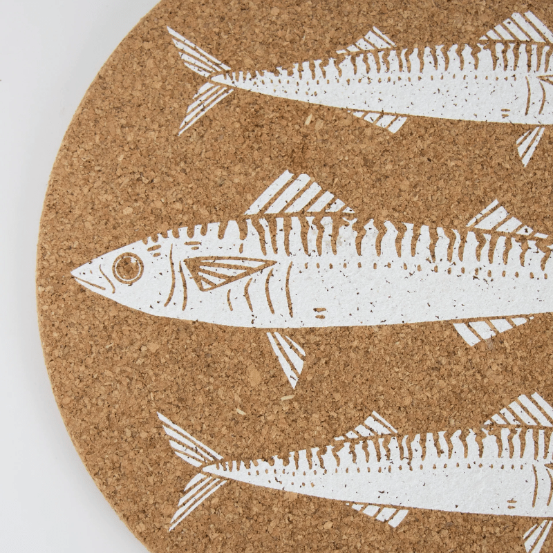 LIGA Cork Placemats Mackerel Set of 4