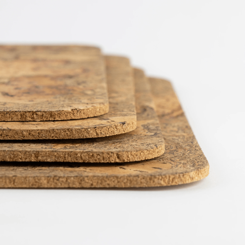 LIGA Natural Cork Rectangular Placemats Set of 4