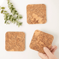 LIGA Natural Cork Square Coasters Set of 4