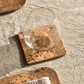 LIGA Natural Cork Square Coasters Set of 4