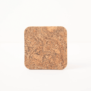 LIGA Natural Cork Square Coasters Set of 4