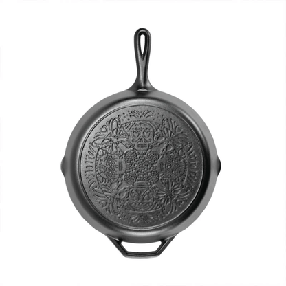 Lodge Butterfly Sugar Skull Cast Iron Skillet 30cm