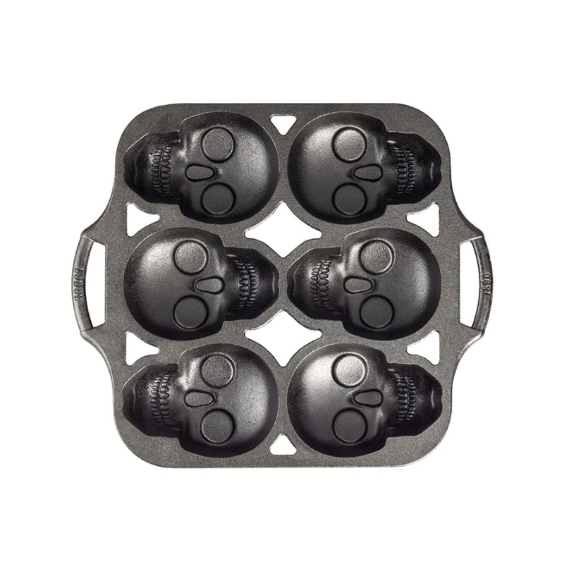 Lodge Cast Iron Mini Skull Cake Pan