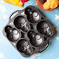 Lodge Cast Iron Mini Skull Cake Pan