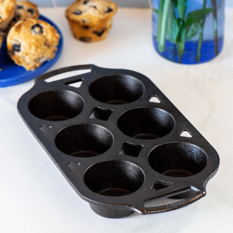 Lodge Cast Iron Muffin Pan 6 Cup