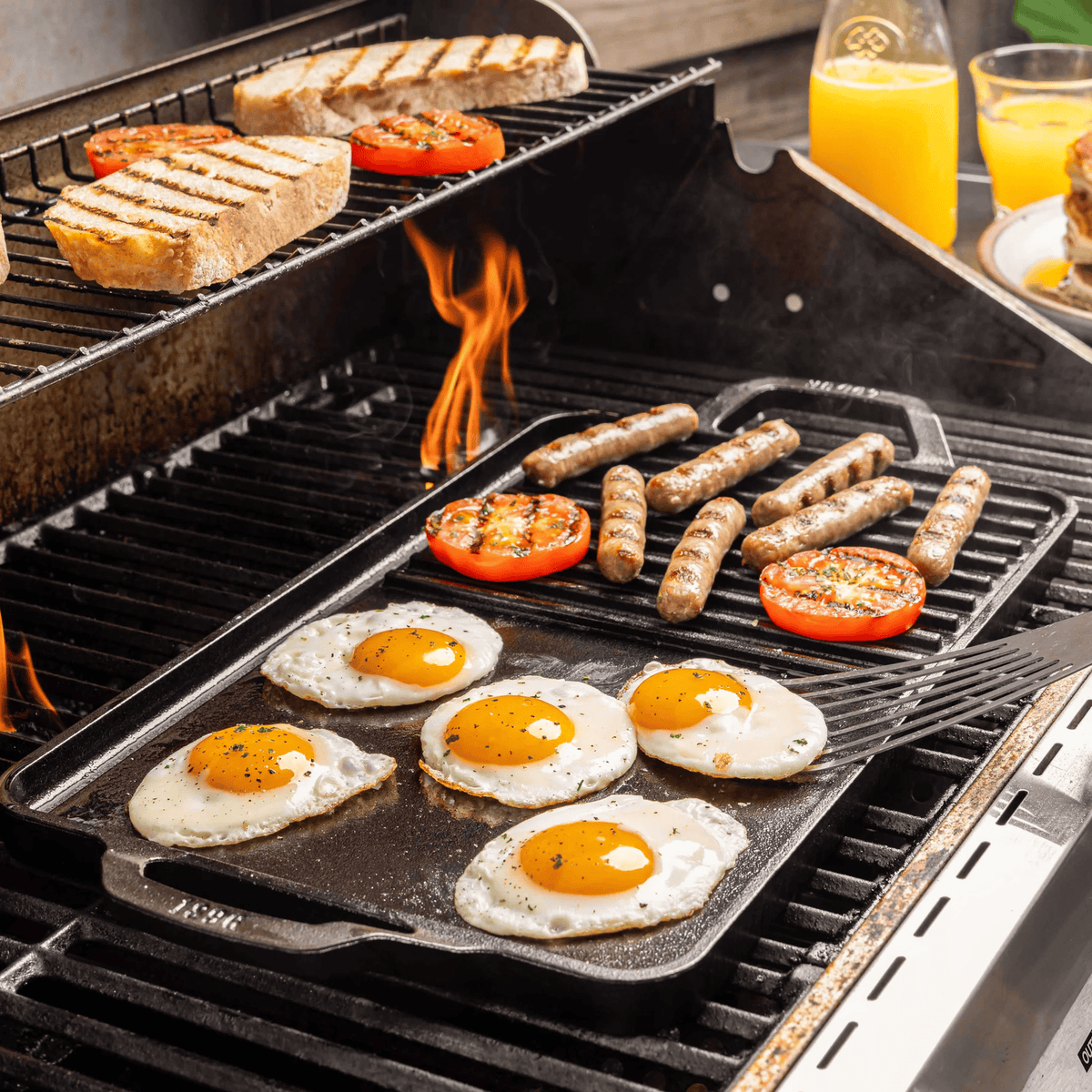 Lodge Chef Collection Cast Iron Single Sided Griddle 49cm x 25cm