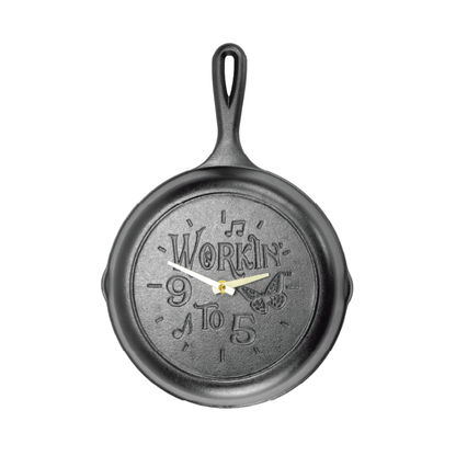 Lodge Dolly Parton 9 to 5 Clock Skillet 22cm