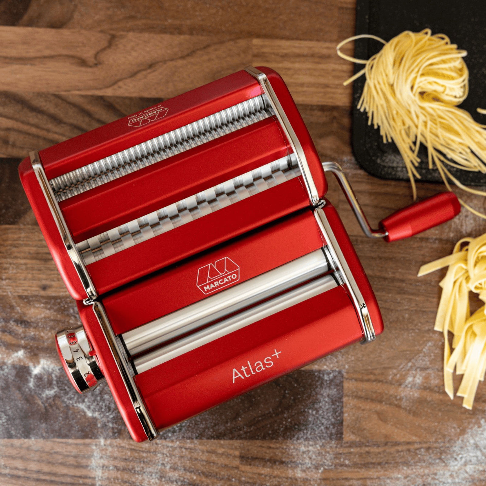 Marcato Atlas Plus Pasta Machine Red